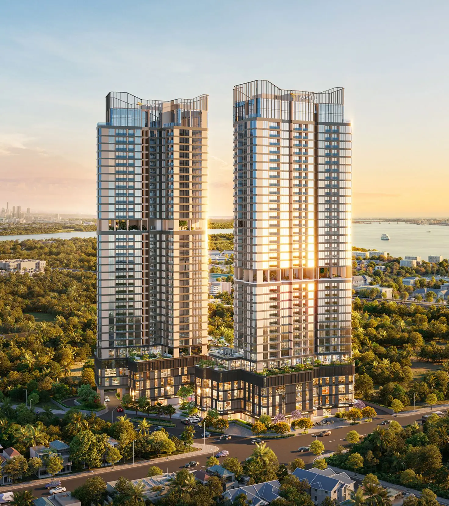 Vlasta Premier Phú Thuận – tháp đôi ven sông Đào Trí, Quận 7